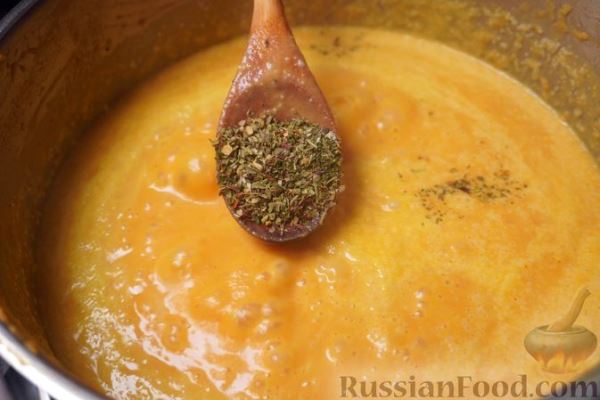 Морковно-тыквенный крем-суп